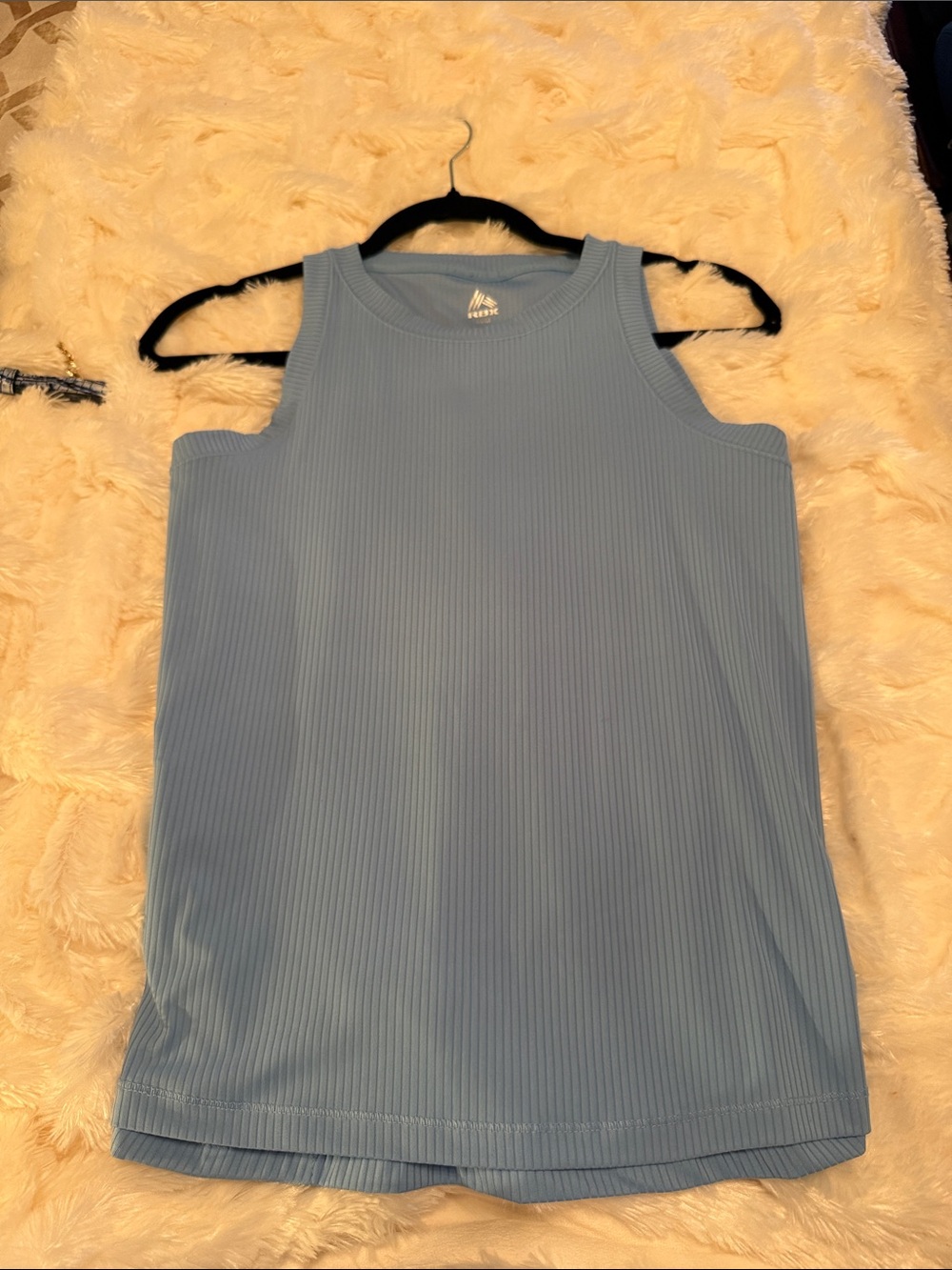 RBX Light Blue Ribbed Tank Top